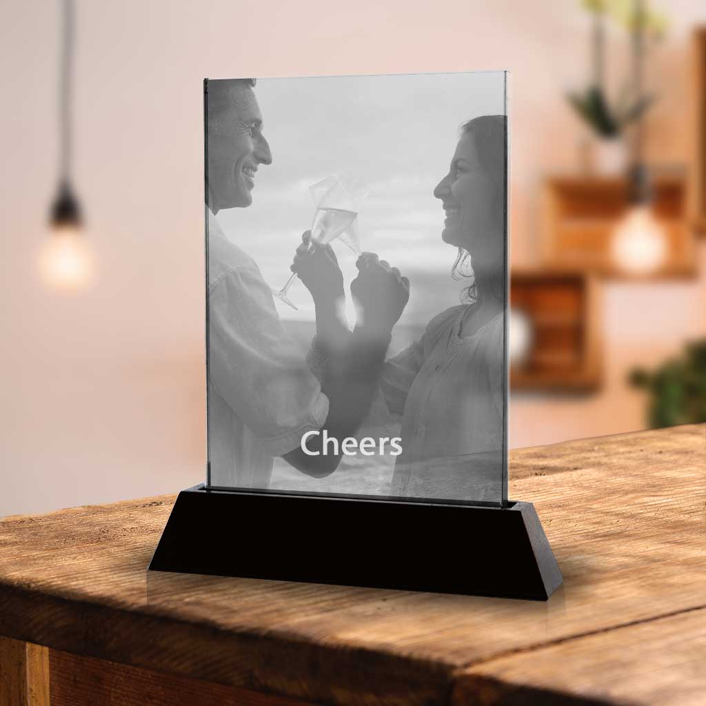 Anniversary Flat - 5x7" - 2D - The best 3D crystal gifts in the world!