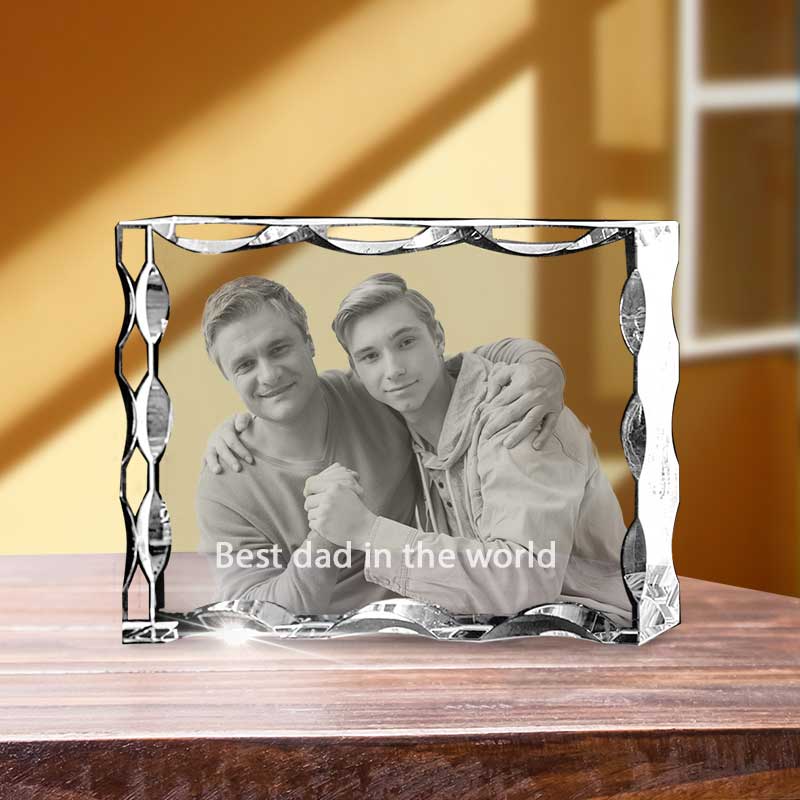 Father's Day Serrated Landscape - 2D - The best 3D crystal gifts in the world!