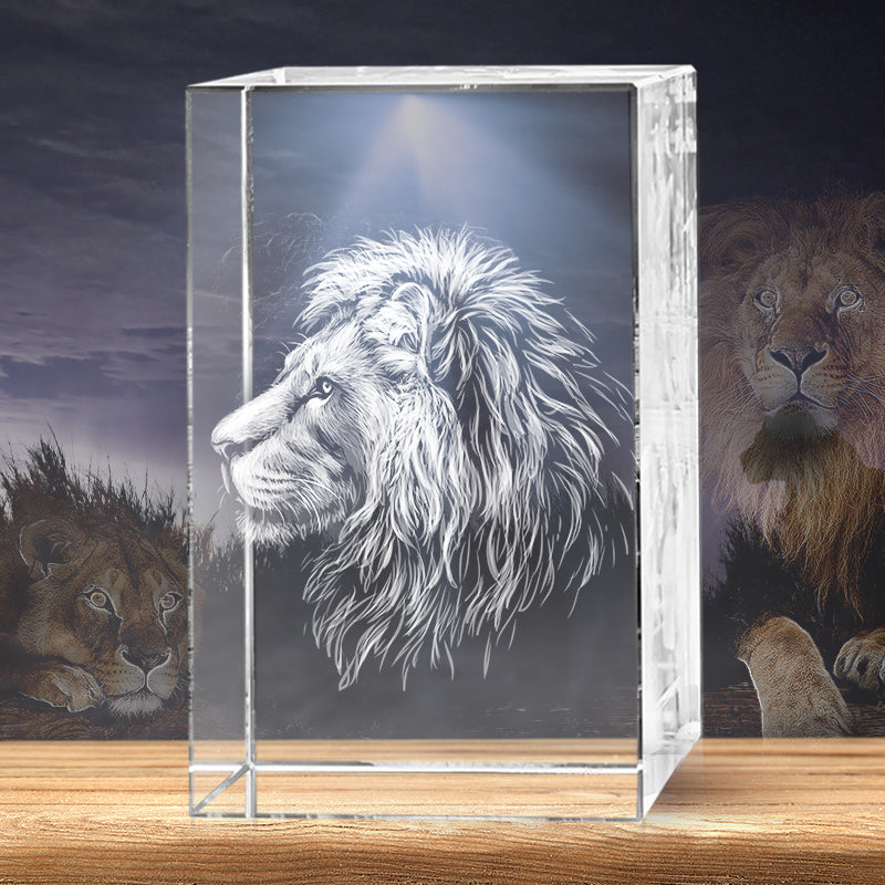 Lion 3D Crystal