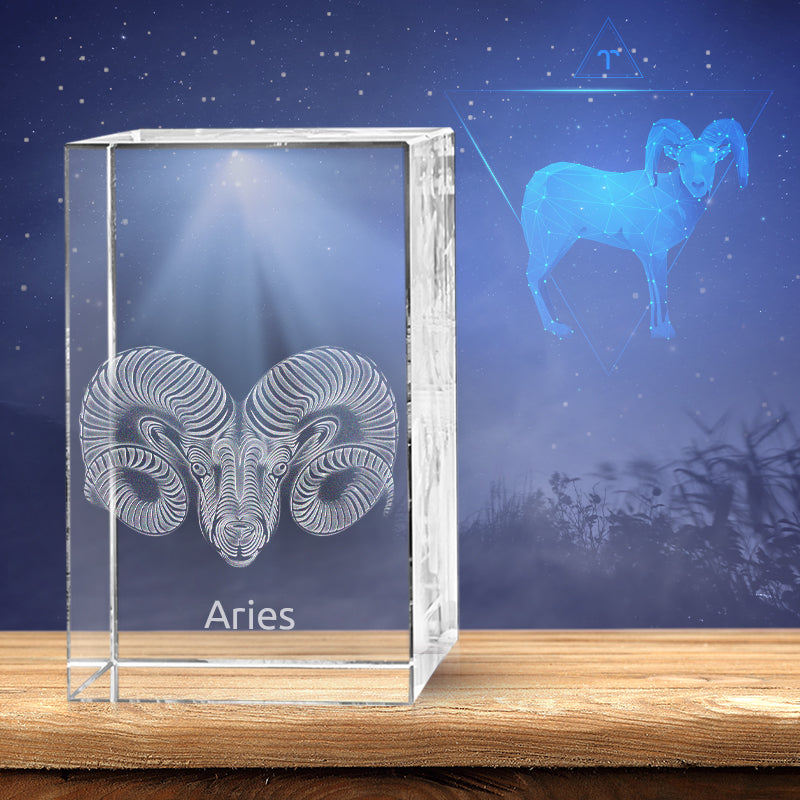 Aries 3D Crystal