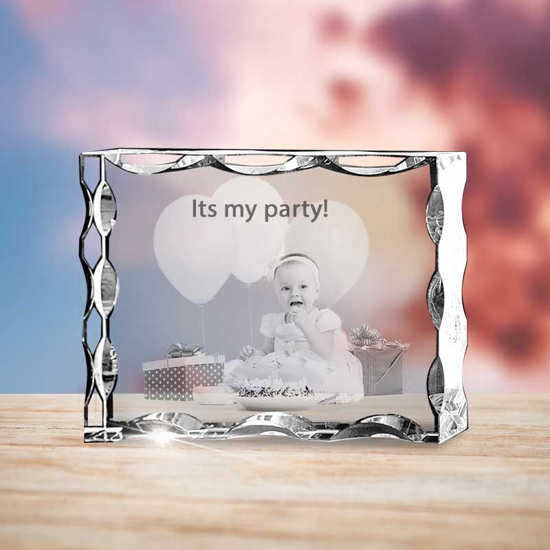 Birthday Serrated Landscape - 2D - The best 3D crystal gifts in the world!