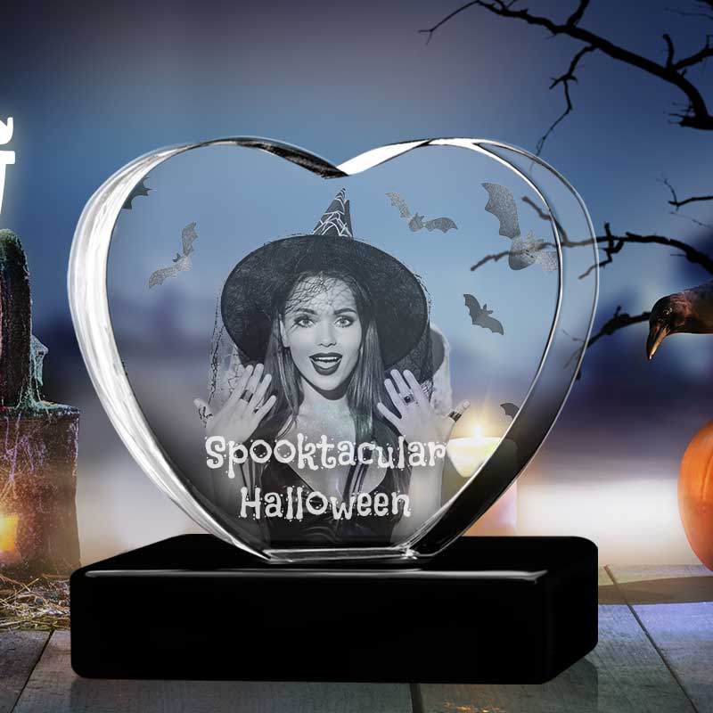Halloween Heart - The best 3D crystal gifts in the world!