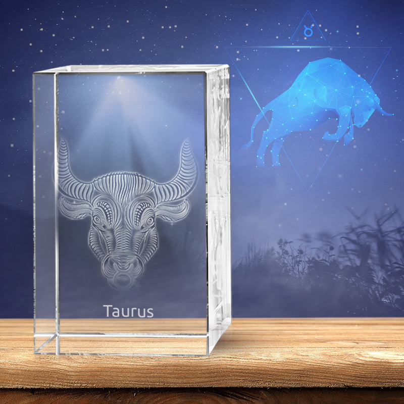 Taurus 3D Crystal