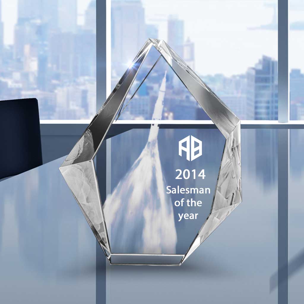 Prestige Corporate Trophy - The best 3D crystal gifts in the world!