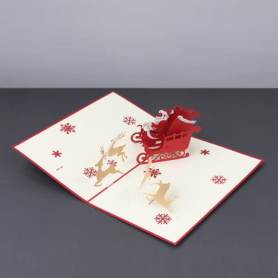 Santa Sleigh Pop Up Card