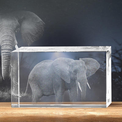 Elephant 3D Crystal