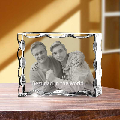 Father's Day Serrated Landscape - 2D - The best 3D crystal gifts in the world!