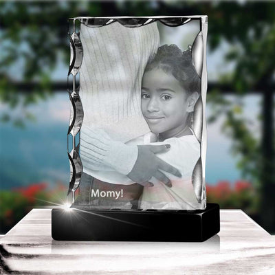 Mother's Day Serrated Portrait - 2D - The best 3D crystal gifts in the world!