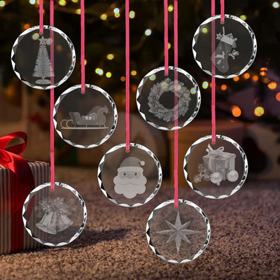 8pcs Christmas Ornaments Set