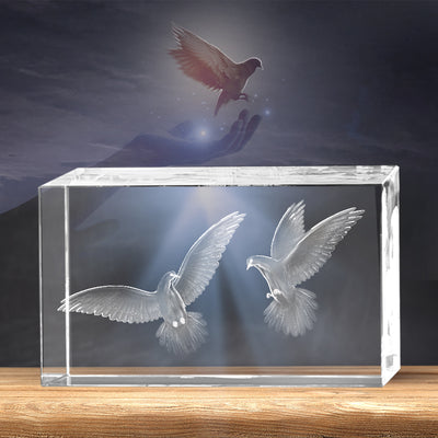 Doves 3D Crystal