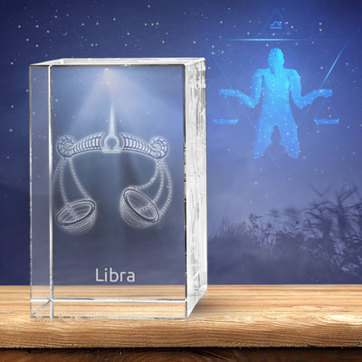 Libra 3D Crystal