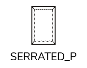 serrated